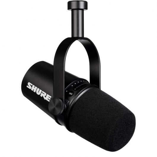 Microfono dinamico per podcast Shure MV7 XLR/USB nero