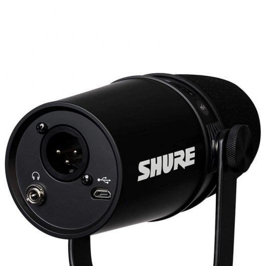 Microfono dinamico per podcast Shure MV7 XLR/USB nero