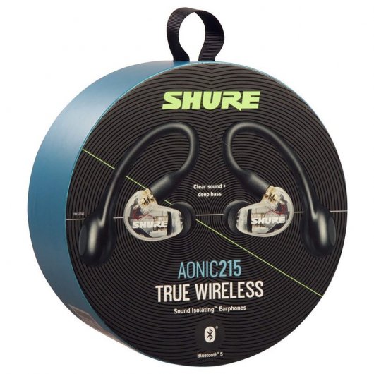 Shure AONIC 215 True Wireless Auriculares Bluetooth Negro/Transparente