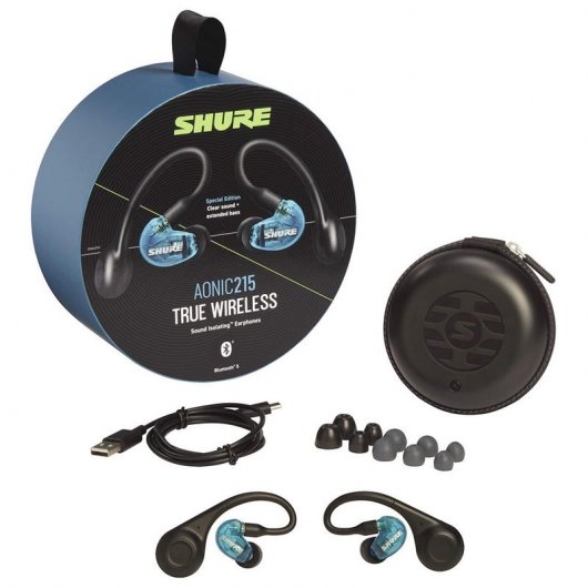 Shure AONIC 215 True Wireless Auriculares Bluetooth Negro/Azul