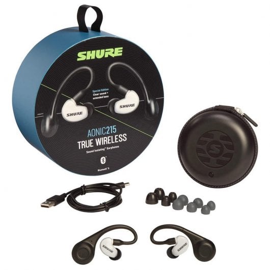 Shure AONIC 215 True Wireless Auriculares Bluetooth Negro/Blanco