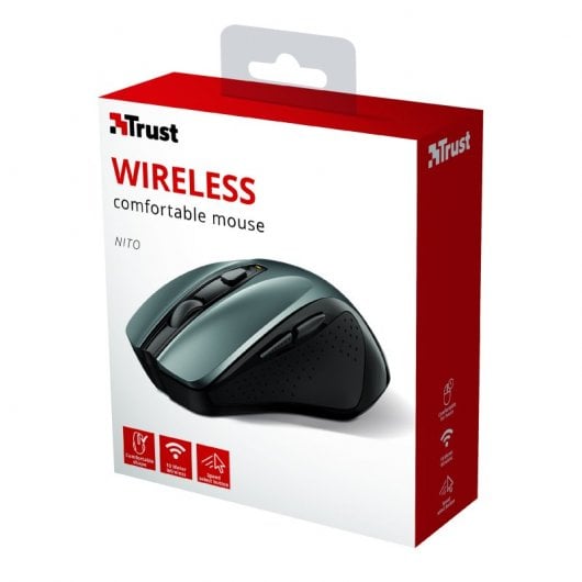 Trust Nito Rato Sem Fios 2200 DPI Preto/Prateado