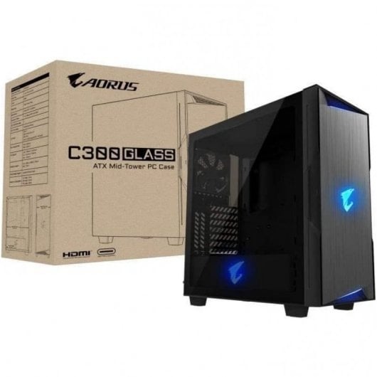 Gigabyte Aorus C300 Glass RGB Cristal Templado USB 3.1 Negro