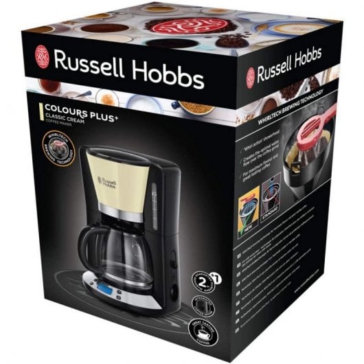 Russel Hobbs Colours Plus+ Classic Cream Cafetera de Goteo 1.25L 1100W