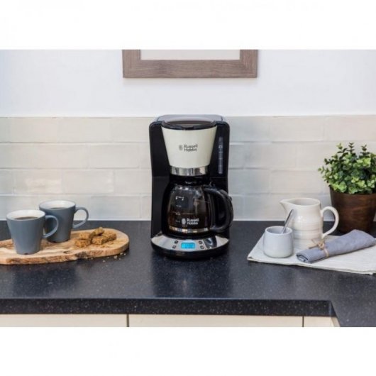 Russel Hobbs Colours Plus+ Classic Cream Cafetera de Goteo 1.25L 1100W