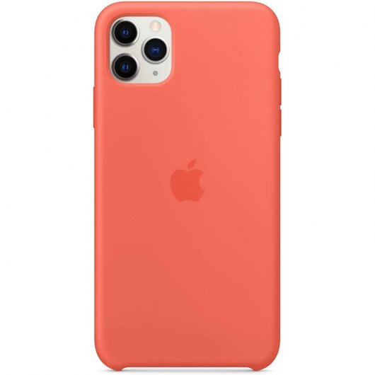 Apple Silikonhülle in Clementine Orange für iPhone 11 Pro Max
