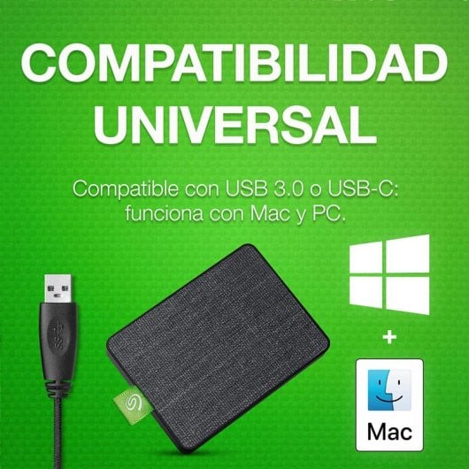 Seagate Ultra Touch 2.5" SSD 500GB USB-C Negro