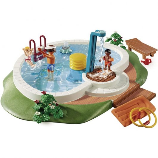 Playmobil Family Fun Piscina con Accesorios