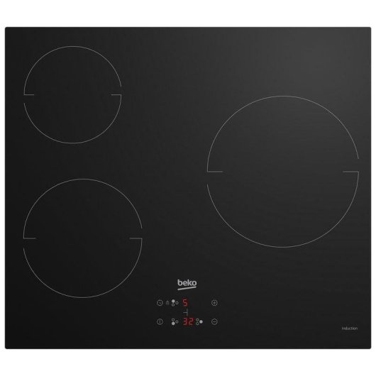 Forno Multifunções Beko BBSE12340XD Hidrolítico 72L 60cm A Inox + Placa Indução 3 Zonas Preto