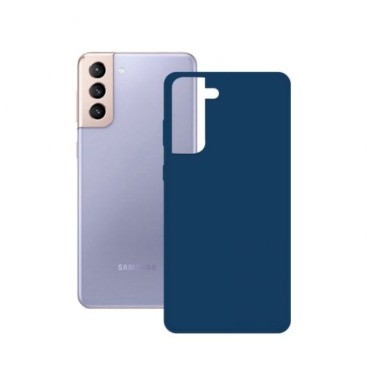 Ksix Silk Capa Azul para Samsung Galaxy S21 Plus 5G