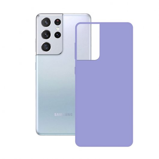 Ksix Funda Silk Lavanda para Samsung Galaxy S21 Ultra 5G