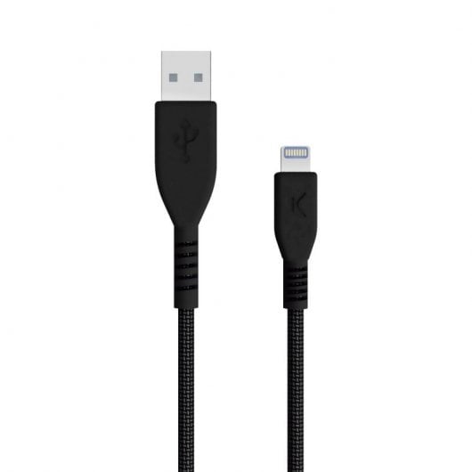 Contact Cable Armor Kevlar USB Tipo A - Lightning MFI 2.4A 1m Negro