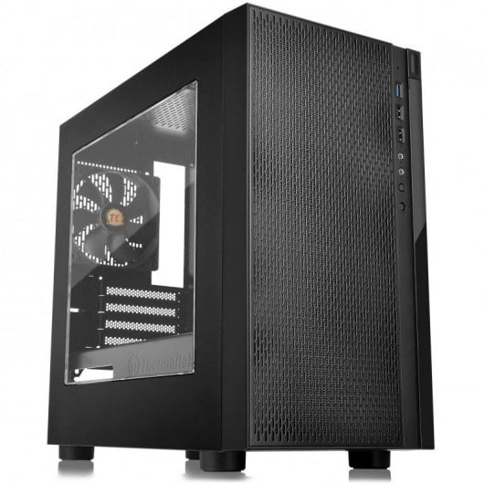 Thermaltake Versa H18 Verre Trempé USB 3.1 Noir
