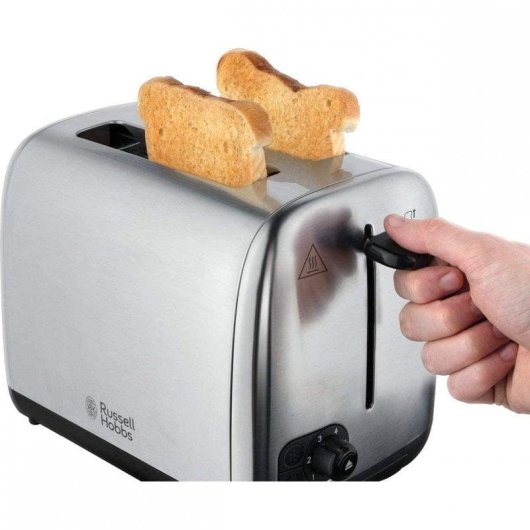 Grille-pain Russell Hobbs 24080-56 2 fentes larges 850 W Decongelation Inox