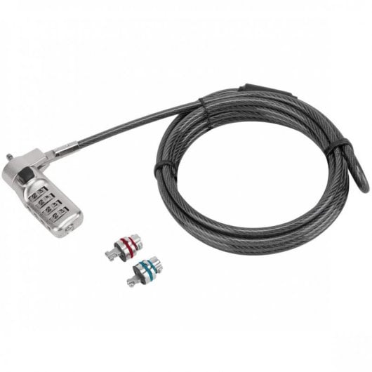 Targus Defcon Candado de Combinación Fija 3 en 1 para Portátiles