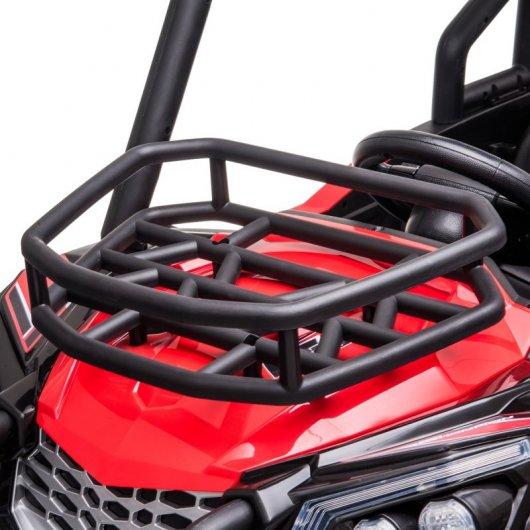 HomCom Buggy Eléctrico con Faros y Música Rojo