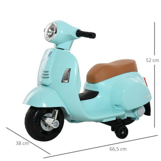 HomCom Vespa Moto Eléctrica Verde