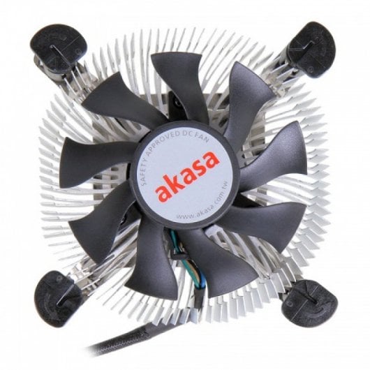 Akasa AK-CCE-7106HP Computerkühlsystem Prozessor Kühler Schwarz, Silber
