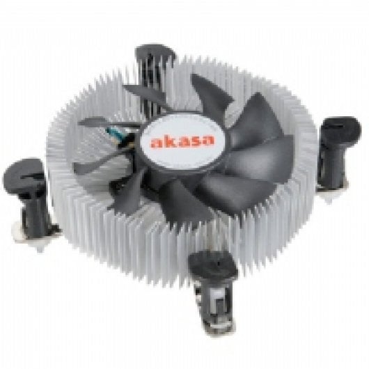 Akasa AK-CCE-7106HP Computerkühlsystem Prozessor Kühler Schwarz, Silber