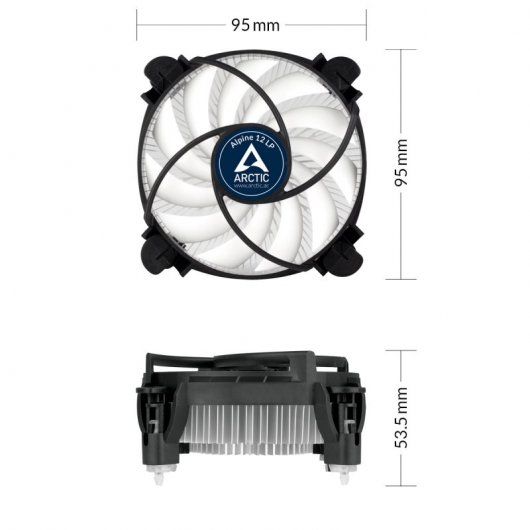 Arctic Alpine 12 LP Ventilador CPU 92mm