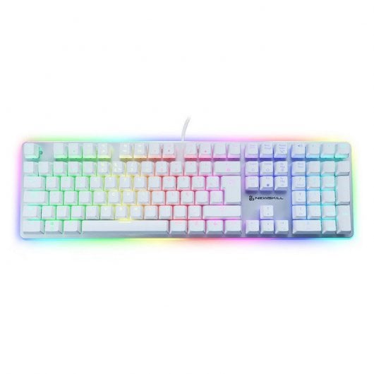 Newskill Suiko Ivory Teclado Mecánico Gaming Full RGB Switch Kailh Brown