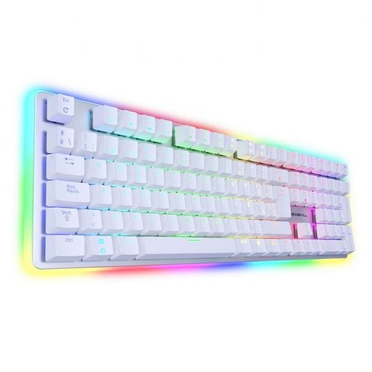 Newskill Suiko Ivory Teclado Mecánico Gaming Full RGB Switch Kailh Blue