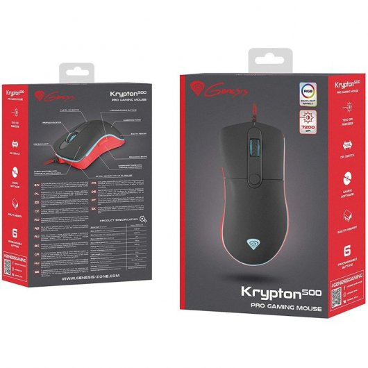 Mouse da gioco Genesis Krypton 500 7200 DPI