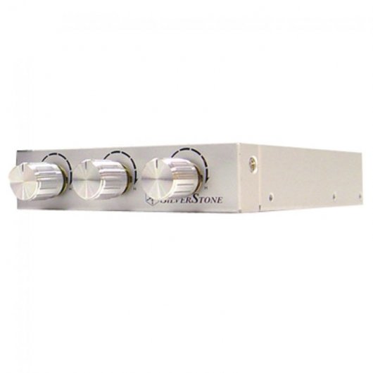 SilverStone FP33S Régulateur avant pour ventilateurs Argent