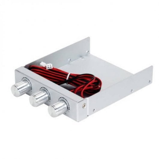 SilverStone FP33S Régulateur avant pour ventilateurs Argent
