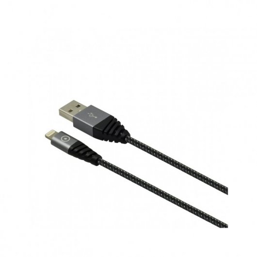 Muvit Tiger Cable USB Lightning MFI 2,4A 1,2m Gris