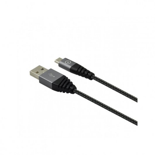 Muvit Tiger Cable Micro USB 2,4A 1,2m Gris