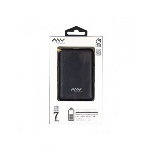Muvit Myway Powerbank 10000mAh 2x USB Negra