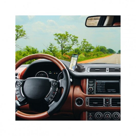 Muvit Soporte Coche Universal Ventosa Magnético Negro