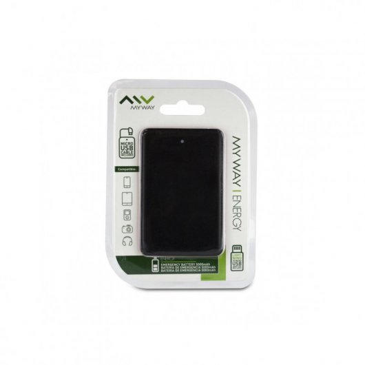 Muvit Myway Energy Powerbank 5000 mAh 1A Lightning Negro