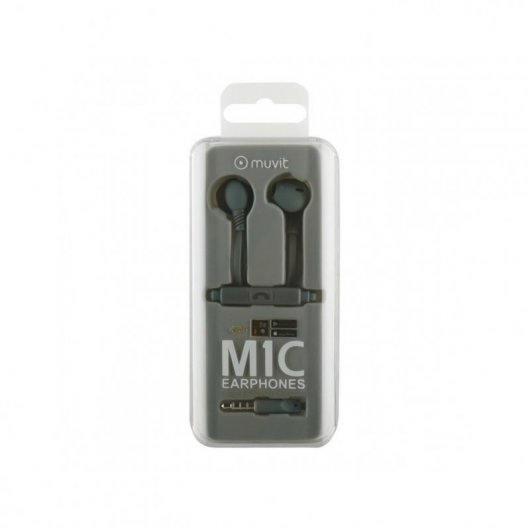 Muvit M1C Auriculares Estéreo 3.5mm Gris