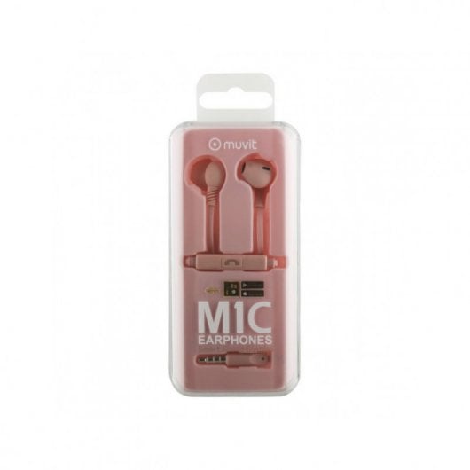 Muvit M1C Auriculares Estéreo 3.5mm Rosa