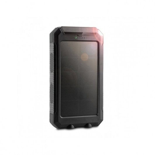 Muvit Powerbank Solar 10000 mAh com Lanterna e Bússola Preto