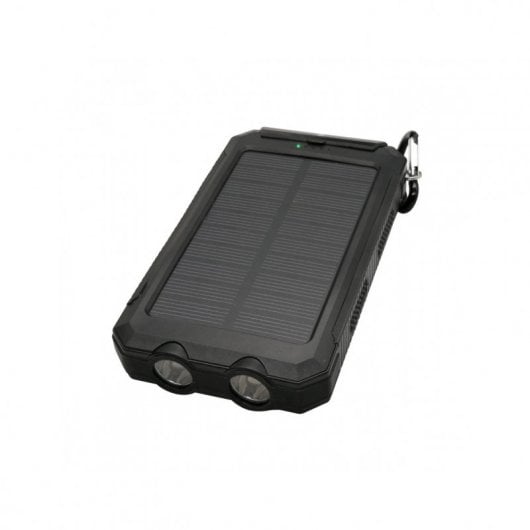 Muvit Powerbank Solar 10000 mAh com Lanterna e Bússola Preto