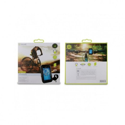 Muvit Soporte Universal Manillar Impermeable Negro para Smartphone hasta 5.5"
