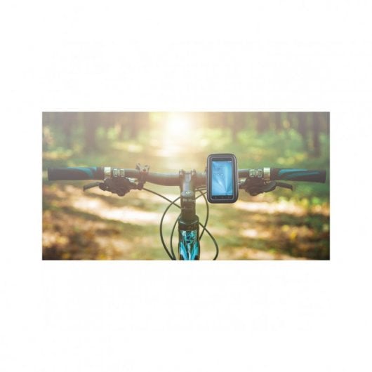 Support de guidon étanche universel noir Muvit pour smartphone jusqu'à 6,2"