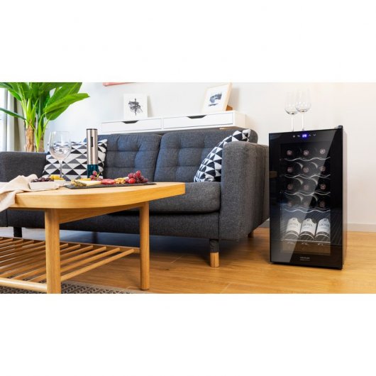 Cecotec GrandSommelier 15000 Black Compressor Vinoteca 15 Botellas G