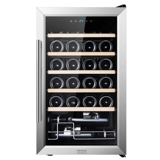 Cecotec GrandSommelier 24000 Inox Compresseur Cave à Vin 24 Bouteilles G