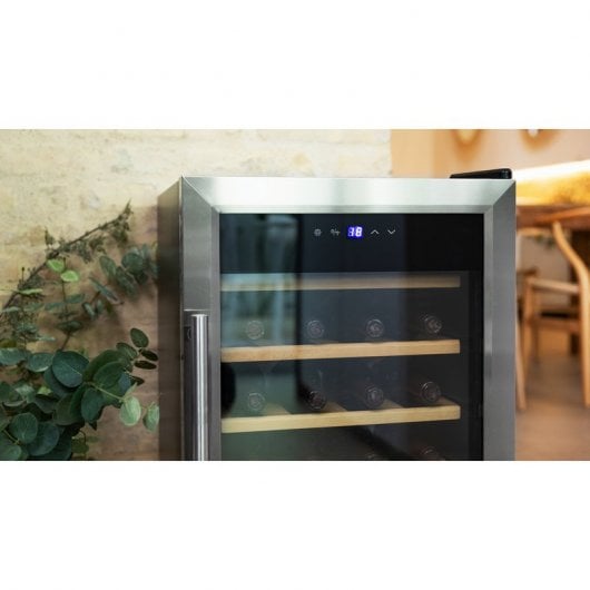 Cecotec GrandSommelier 24000 Inox Compresseur Cave à Vin 24 Bouteilles G