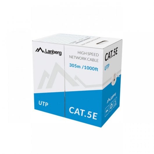 Cavo di rete Lanberg Coil RJ45 Cat5e UTP rigido CCA intrecciato 305 m Grigio