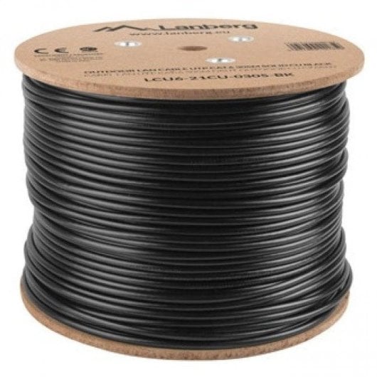 Câble réseau Lanberg LCS6-11CU-0305-S Cat6 SF/UTP 305m cuivre AWG23 gris