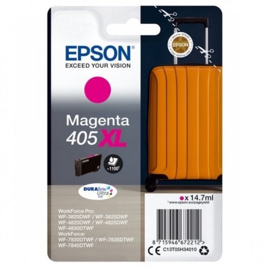 Epson Singlepack Magenta 405XL DURABrite Ultra Ink