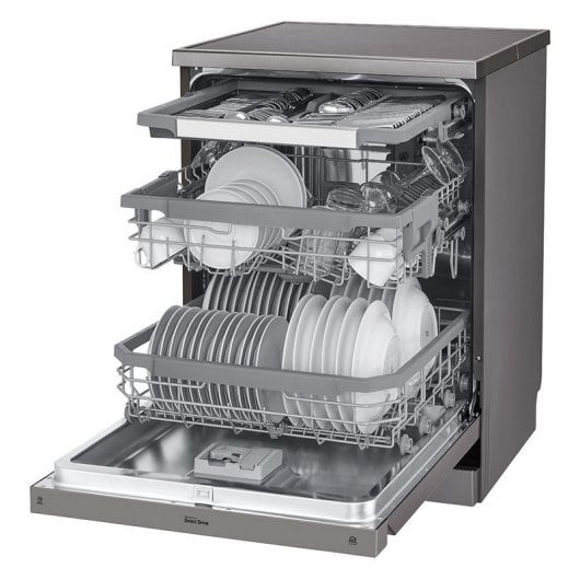 LG DF325FP Lavavajillas Capacidad 14 Cubiertos E Acero Inoxidable