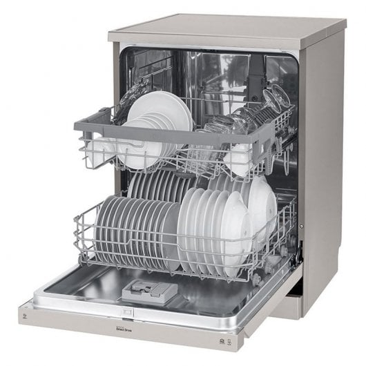 LG DF222FP Lavavajillas Capacidad 14 Cubiertos E Acero Inoxidable