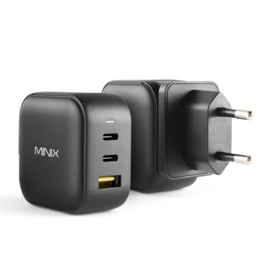 Minix Neo P1 Carregador com 3 Portas USB 2 x USB-C 3.0 Quick Charge 3.0 66w