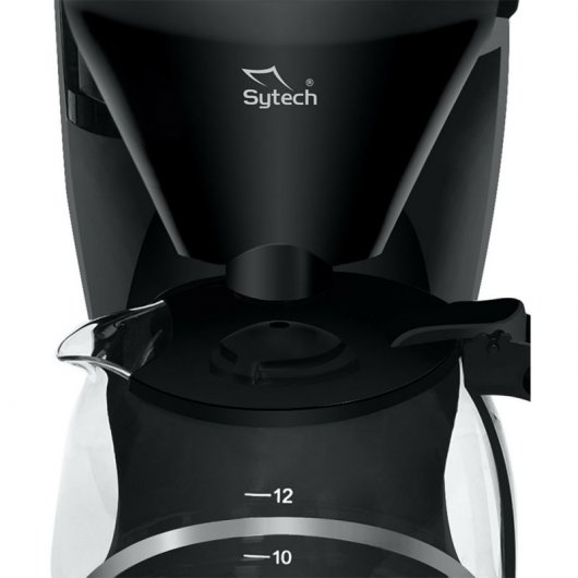 Sytech SYDC16 Cafetière goutte à goutte pour 12 tasses 800W Noir